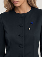 Lapis Pin Brooch
