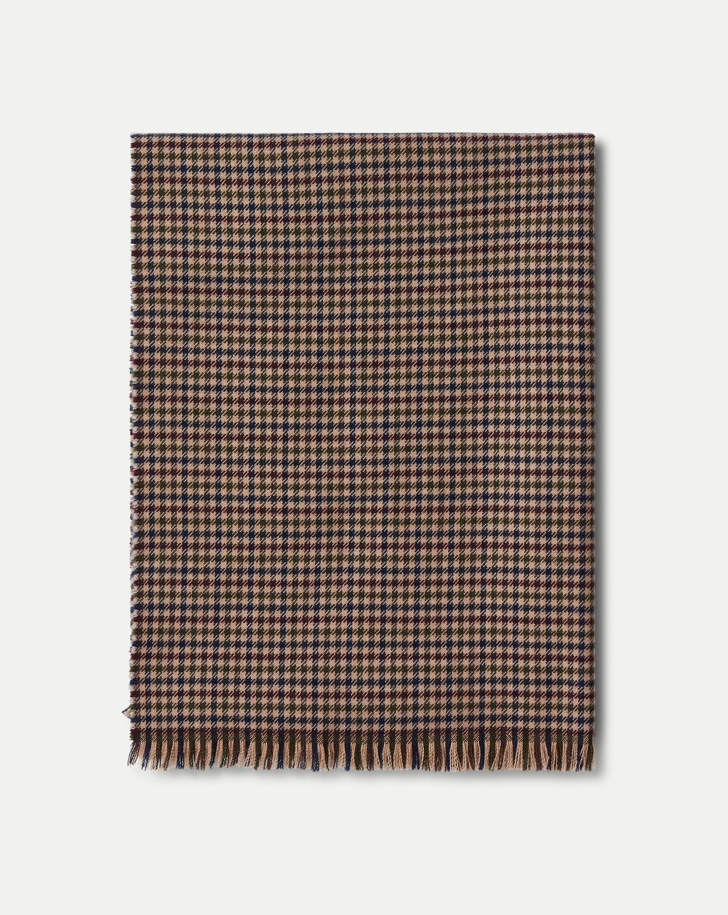 Veronica Beard Houndstooth Wool Scarf