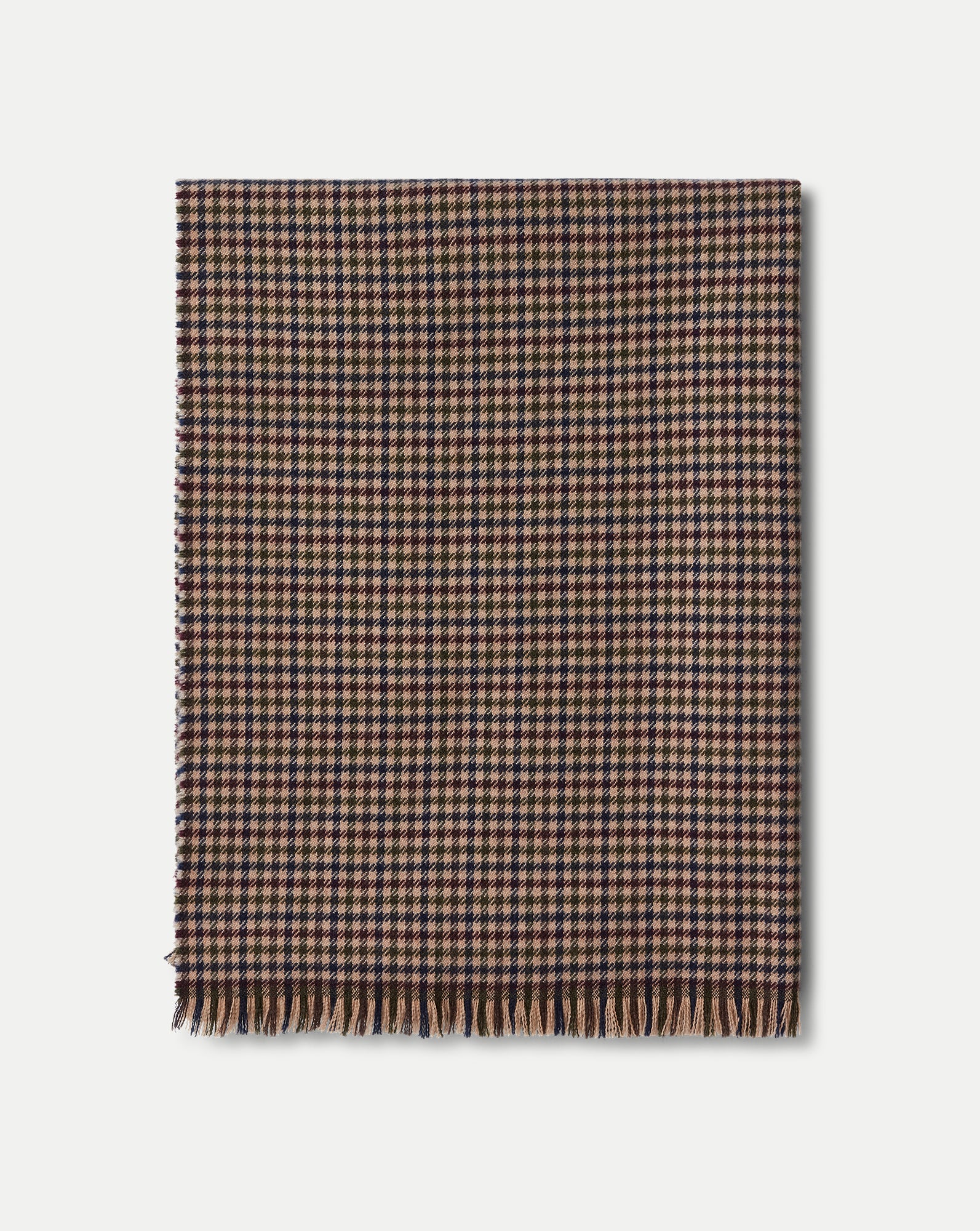 Veronica Beard Houndstooth Wool Scarf