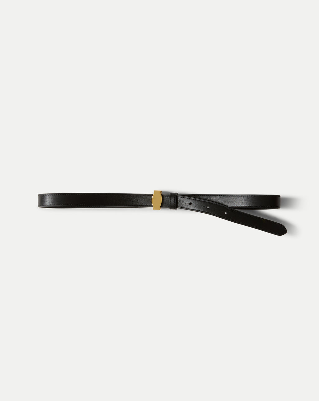 Veronica Beard Dash Leather Belt - Black