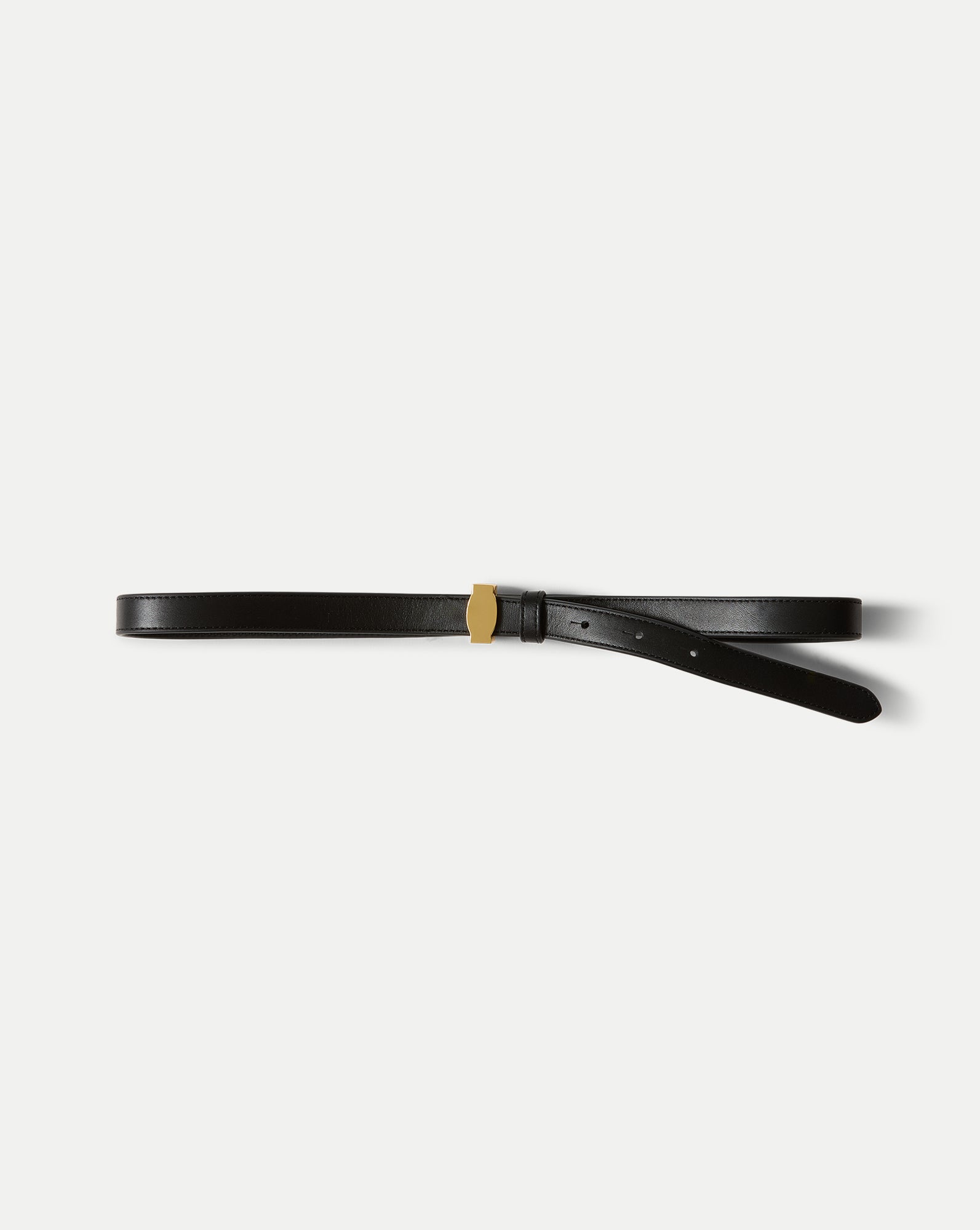 Veronica Beard Dash Leather Belt - Black