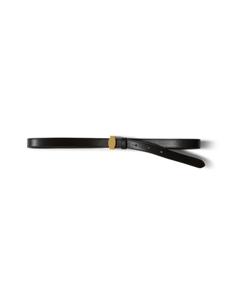 Veronica Beard Dash Leather Belt - Black