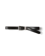 Veronica Beard Arch Leather Belt - Black/Silver