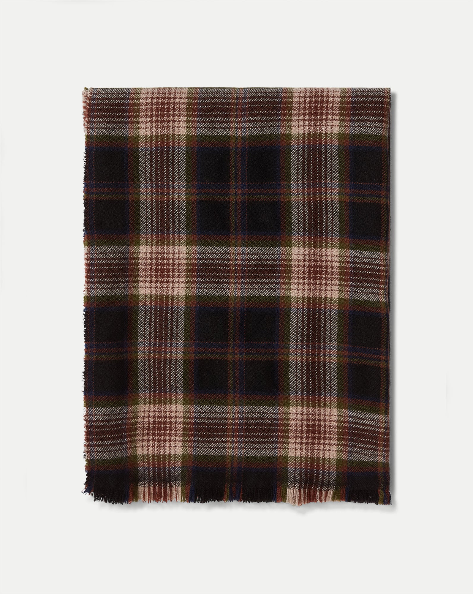 Veronica Beard Plaid Wool Scarf