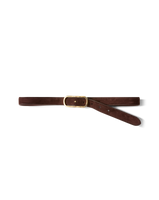 Veronica Beard Loop Suede Belt - Espresso