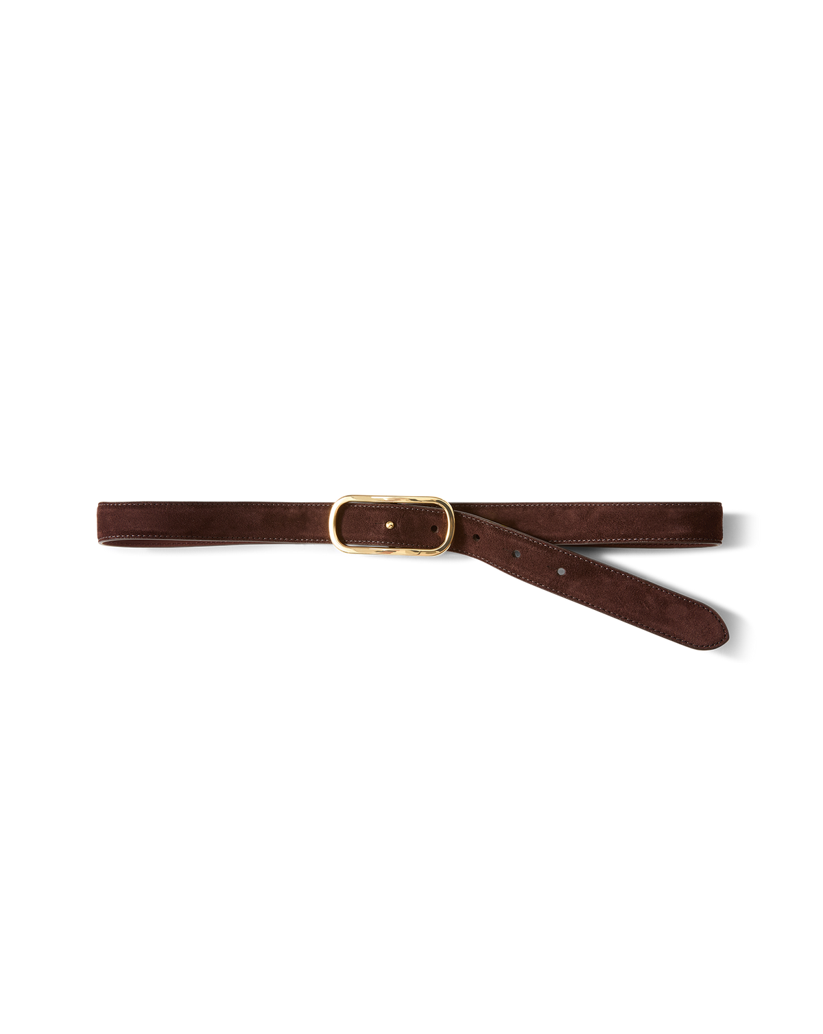 Veronica Beard brown belt Dash Thin Suede Belt in Brown | Veronica Beard main image 3