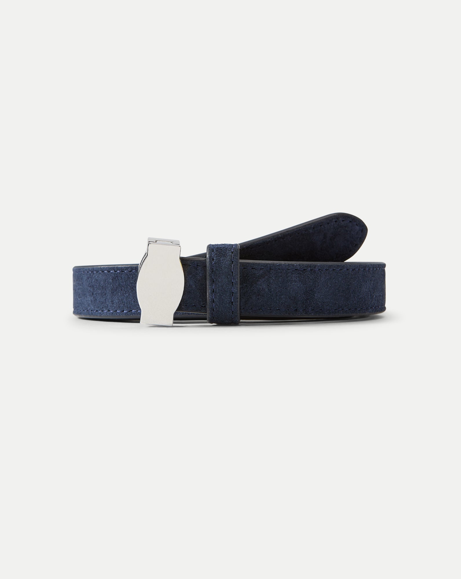 Dash Suede Belt in Navy | Veronica Beard