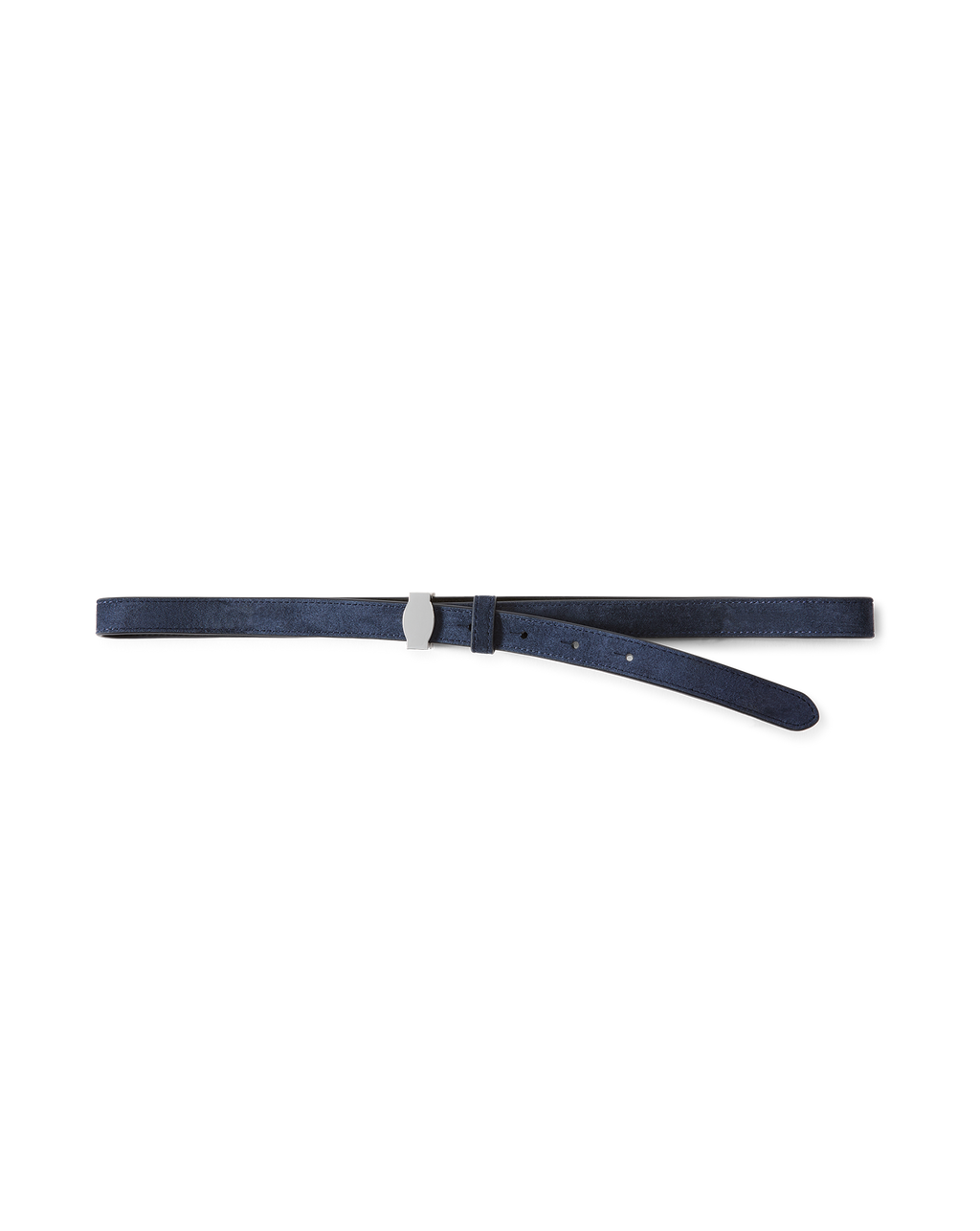 Veronica Beard Dash Suede Belt - Navy