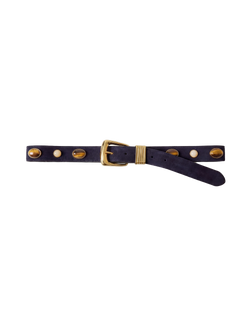 Arch Embellished Suede Belt