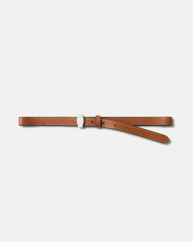 Veronica Beard Dash Leather Belt - Hazelwood