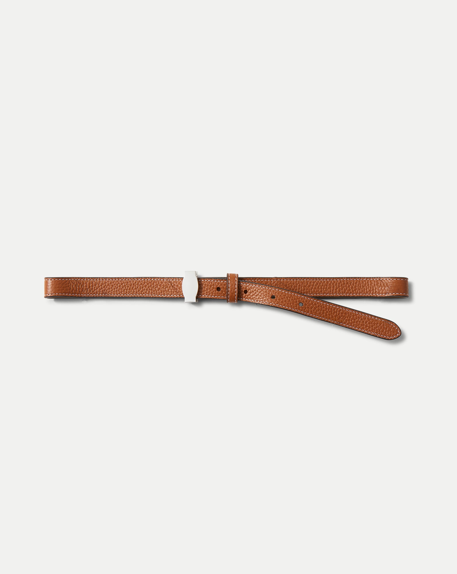 Veronica Beard Dash Leather Belt - Hazelwood