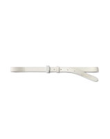 Veronica Beard Dash Leather Belt - Off-White