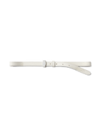 Veronica Beard Dash Leather Belt - Off-White