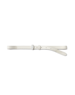 Veronica Beard Dash Leather Belt - Off-White