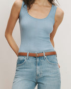 Veronica Beard Anchor Leather Belt