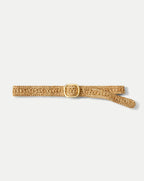 Veronica Beard Loop Raffia Belt - Natural