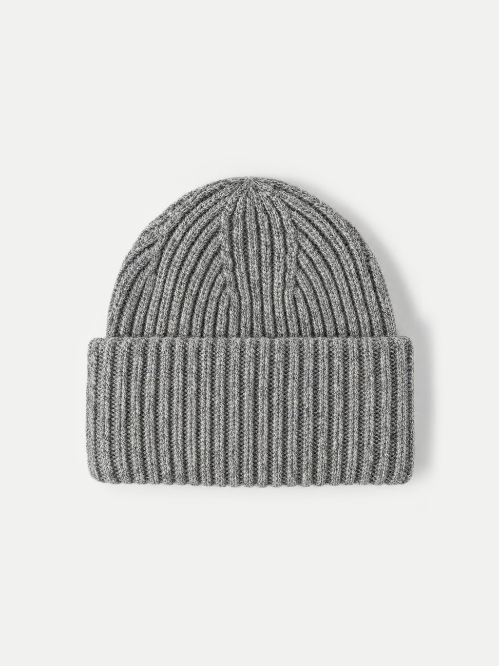 Veronica Beard Grey knit ribbed cuffed beanie hat.