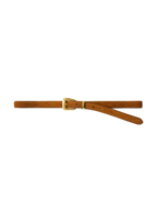 Slim Arch Suede Belt