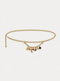 Veronica Beard Gold chain belt with charms