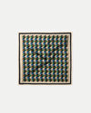 Sava Silk-Blend Houndstooth Scarf