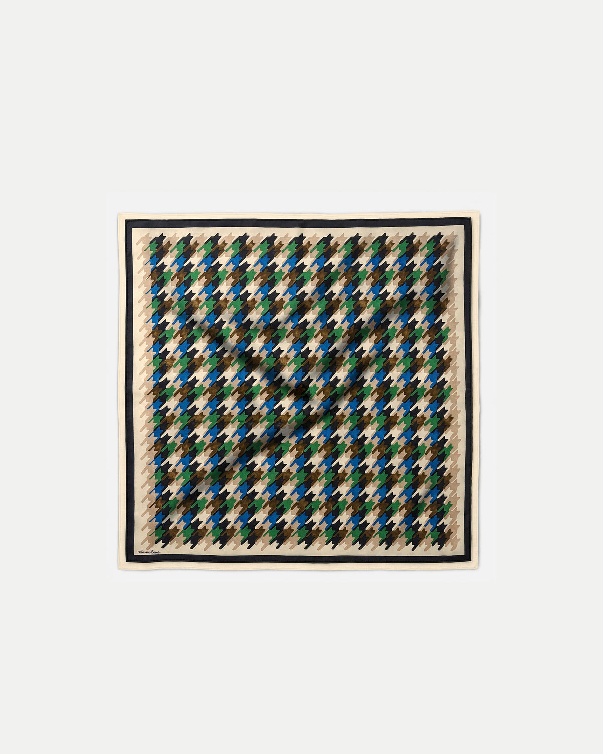 Sava Silk-Blend Houndstooth Scarf