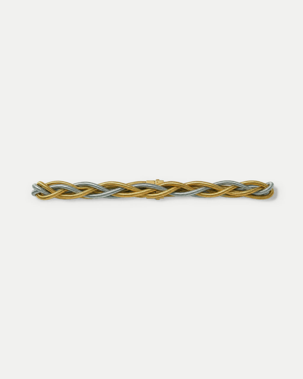Veronica Beard Gold and silver braided metallic bracelet.