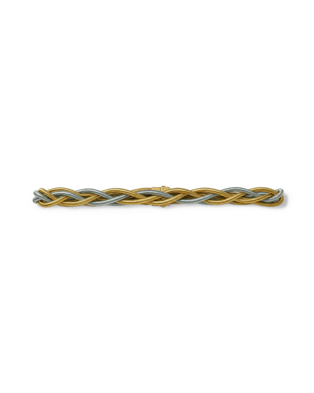 Veronica Beard Gold and silver braided metallic bracelet.