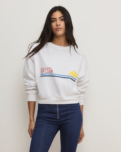 Veronica Beard Après Sun Sweatshirt - White