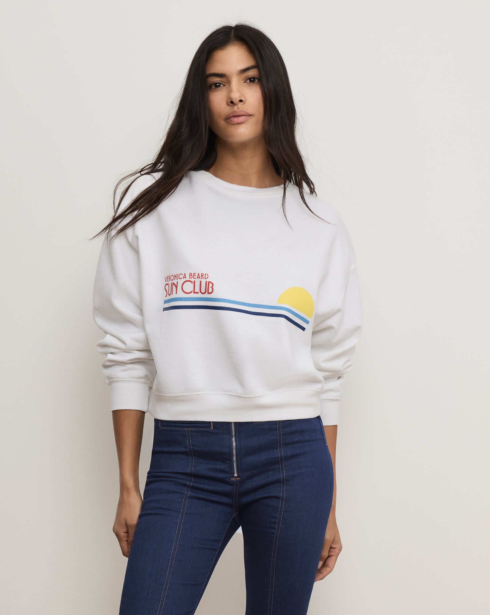 Veronica Beard Après Sun Sweatshirt - White