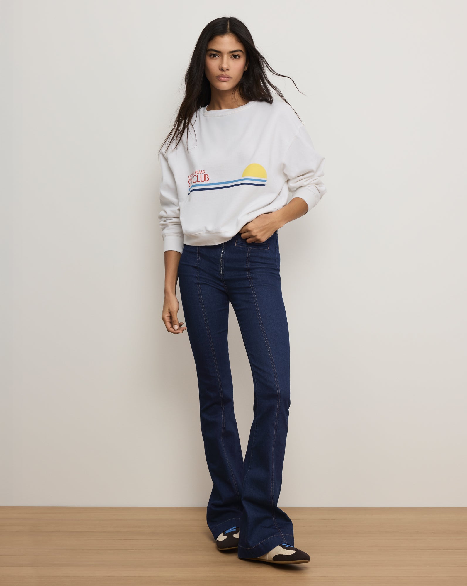 Veronica Beard Après Sun Sweatshirt - White
