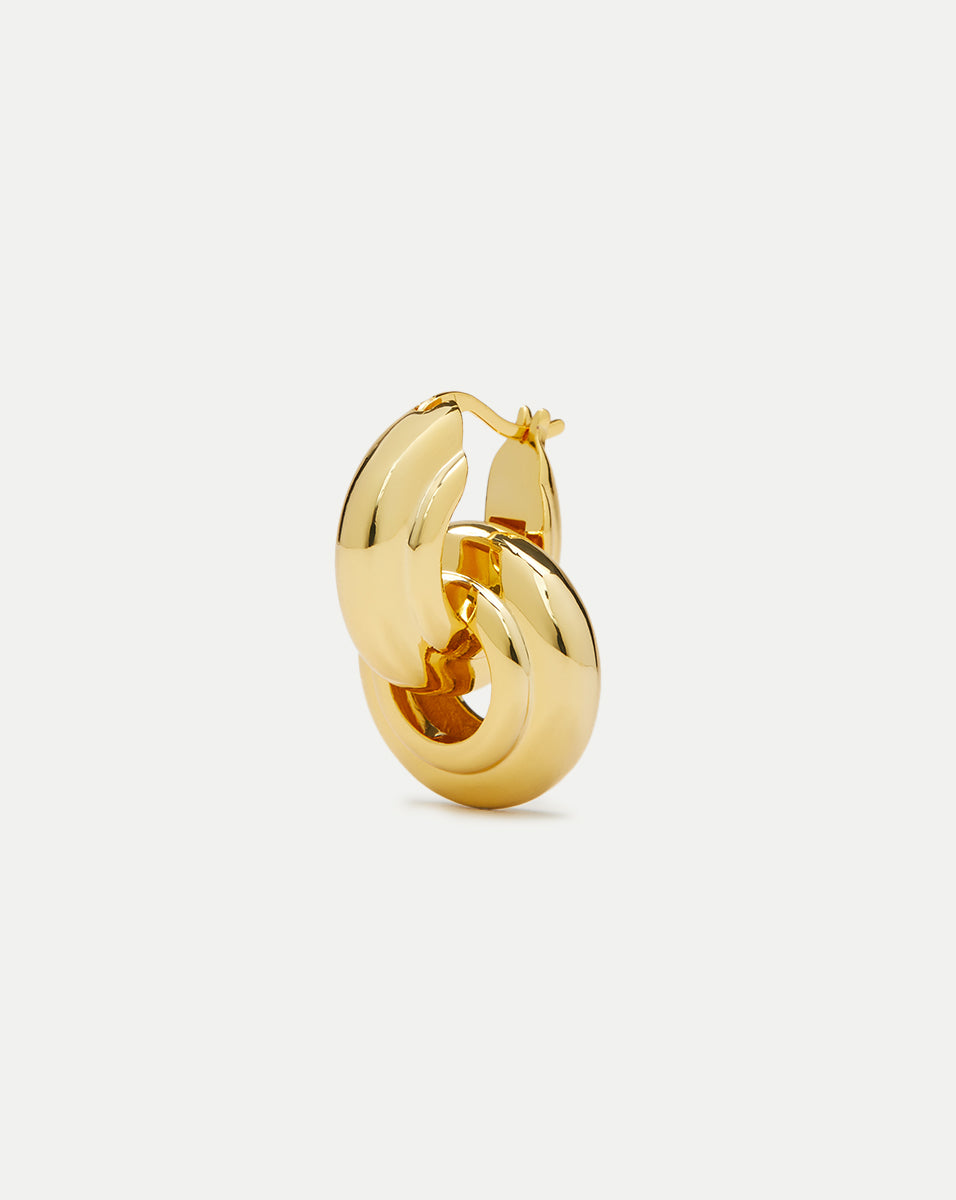 Veronica Hoop Earrings in Gold