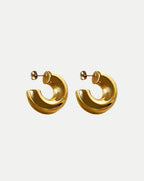 Veronica Beard Gold Juliet Chubby Hoop 
Earrings - Gold