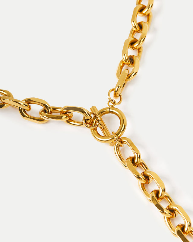 Juliet Gold Lariat Necklace
