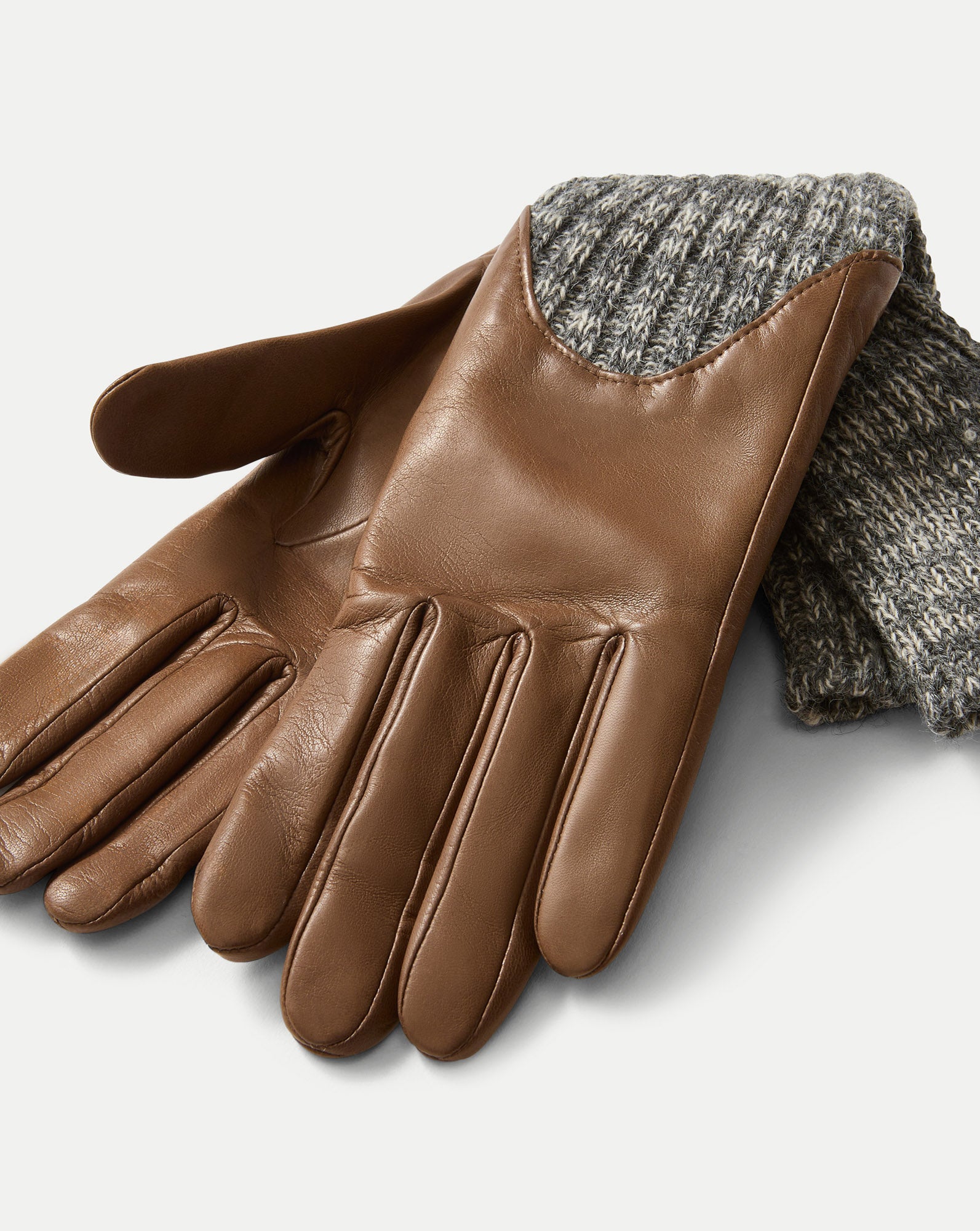 Celia Biker Glove in Brown Lambskin | Veronica Beard