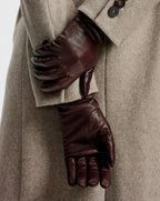 Veronica Beard Celia Leather Glove - Dark Raisin