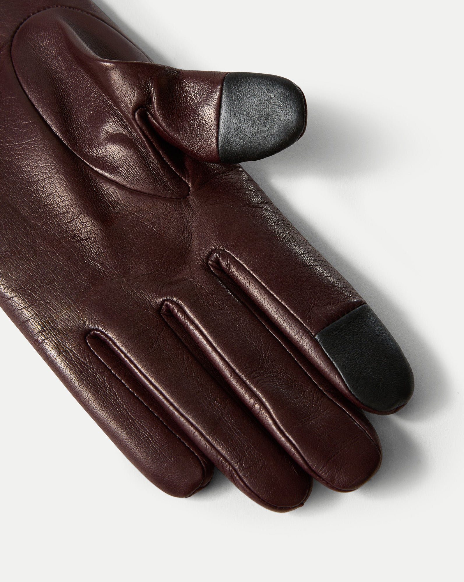 Celia Leather Glove in Dark Brown Raisin | Veronica Beard Celia Leather Glove in Dark Brown Raisin | Veronica Beard