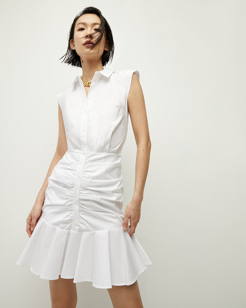 Rosedale Linen Dress in Khaki Melange