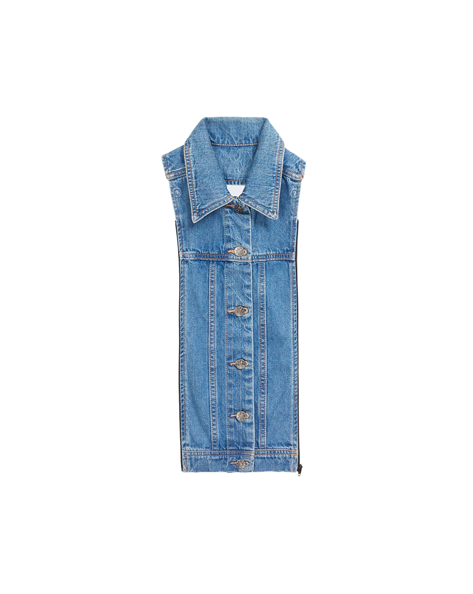 Veronica Beard Slate Denim Dickey - Denim Blue