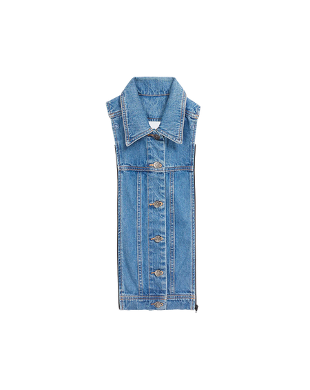 Veronica Beard Slate Denim Dickey - Denim Blue