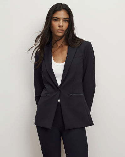 Veronica Beard Iconic Scuba Dickey Jacket - Navy
