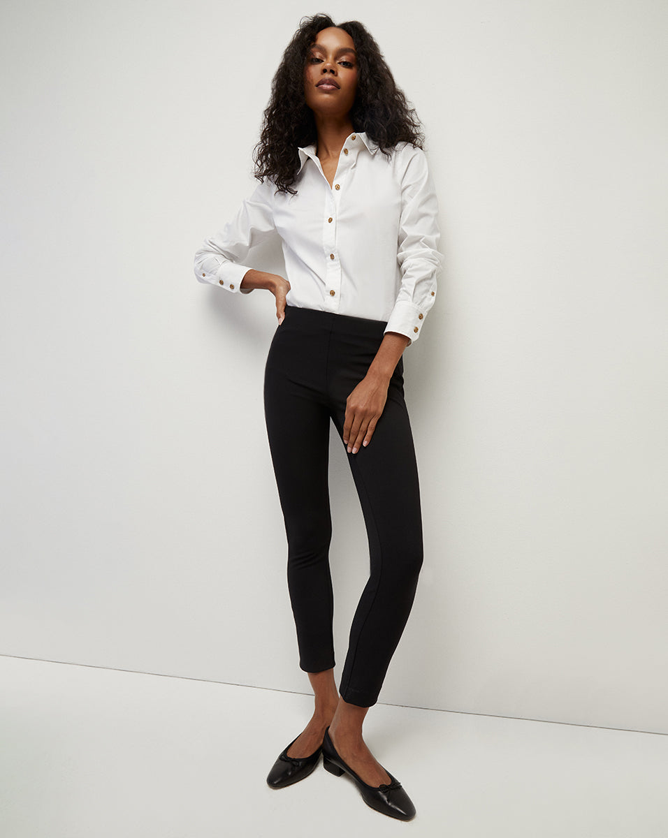 Zip Back Scuba Pant | Veronica Beard