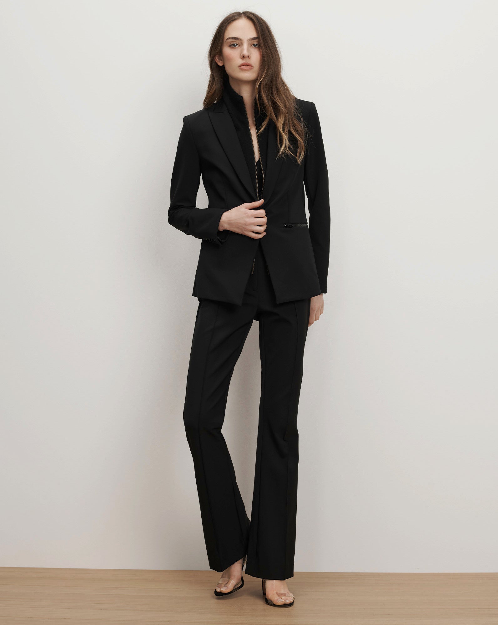 VERONICA トラックスーツ ブラック Cashmere Uptown Dickey | Veronica Beard