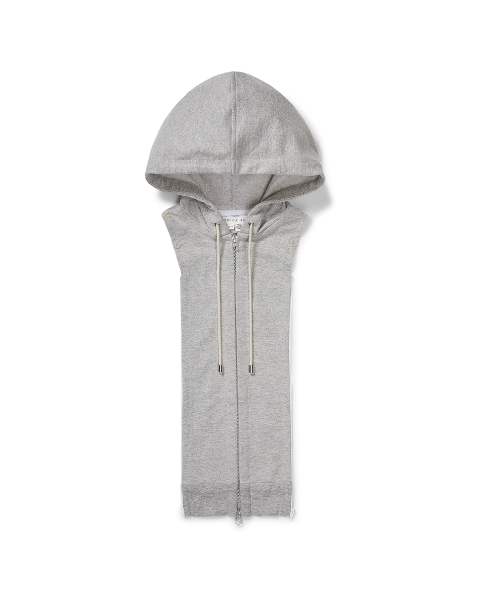 Veronica Beard Hoodie Dickey - Heather Grey
