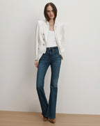 Veronica Beard Miller Dickey Jacket - Off-White/Gold