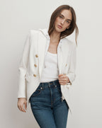 Veronica Beard Miller Dickey Jacket - Off-White/Gold