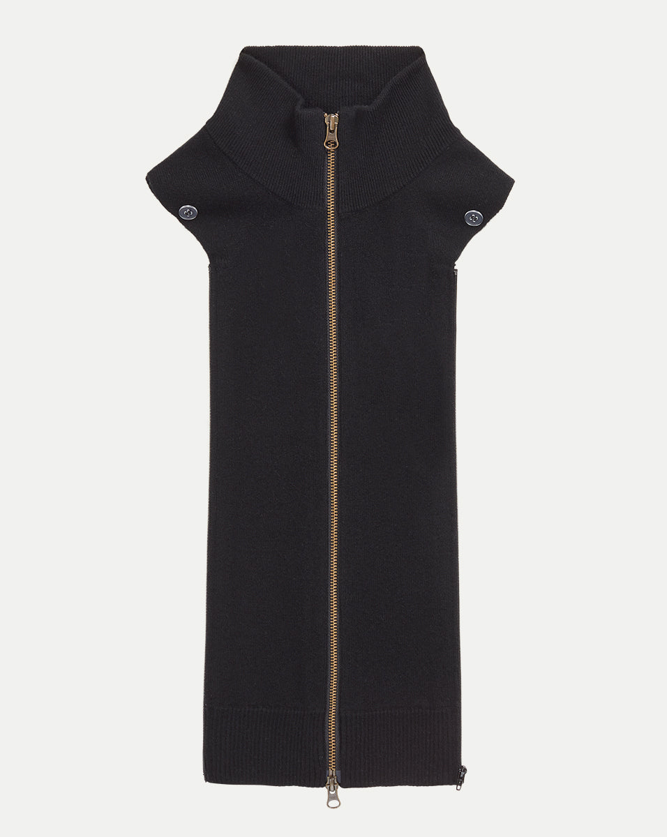 Veronica Beard Uptown Cashmere Dickey - Black