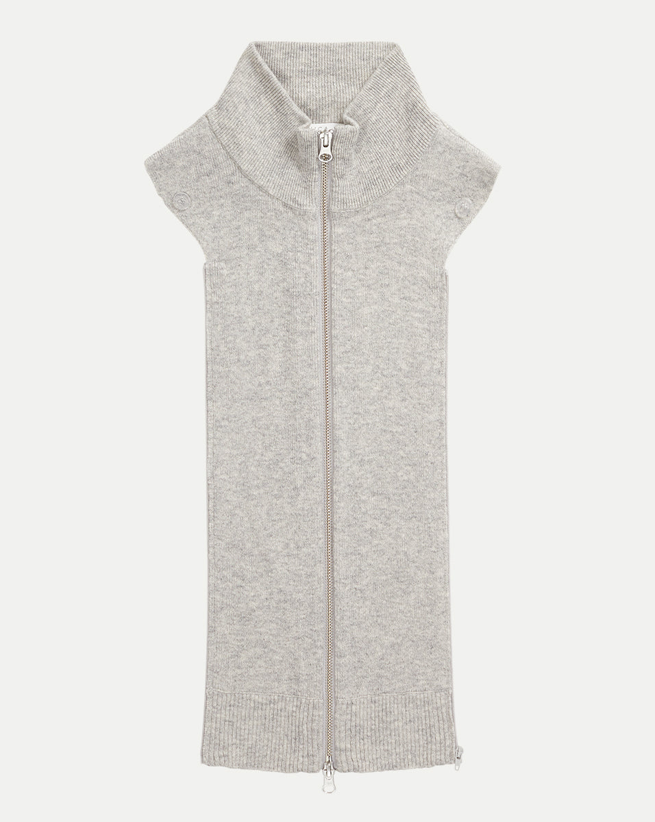 Veronica Beard Uptown Cashmere Dickey - Grey