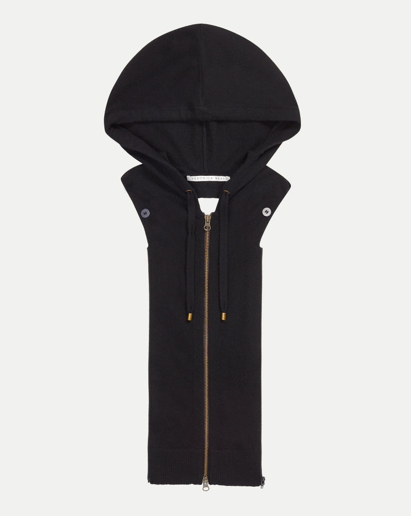 Veronica Beard Cashmere Hoodie Dickey - Black
