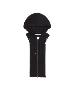 Veronica Beard Cashmere Hoodie Dickey - Black