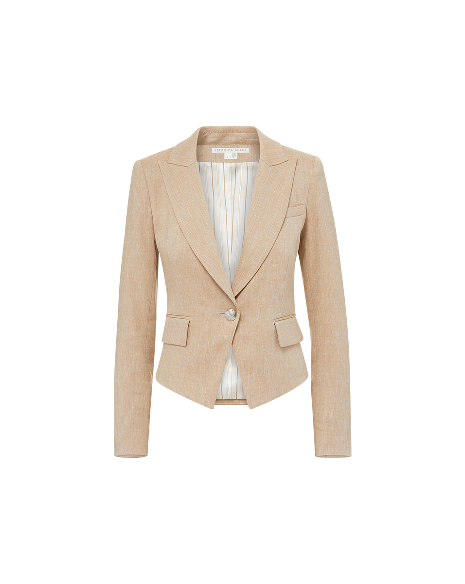 Veronica Beard Hosanna Dickey Jacket - Khaki Melange